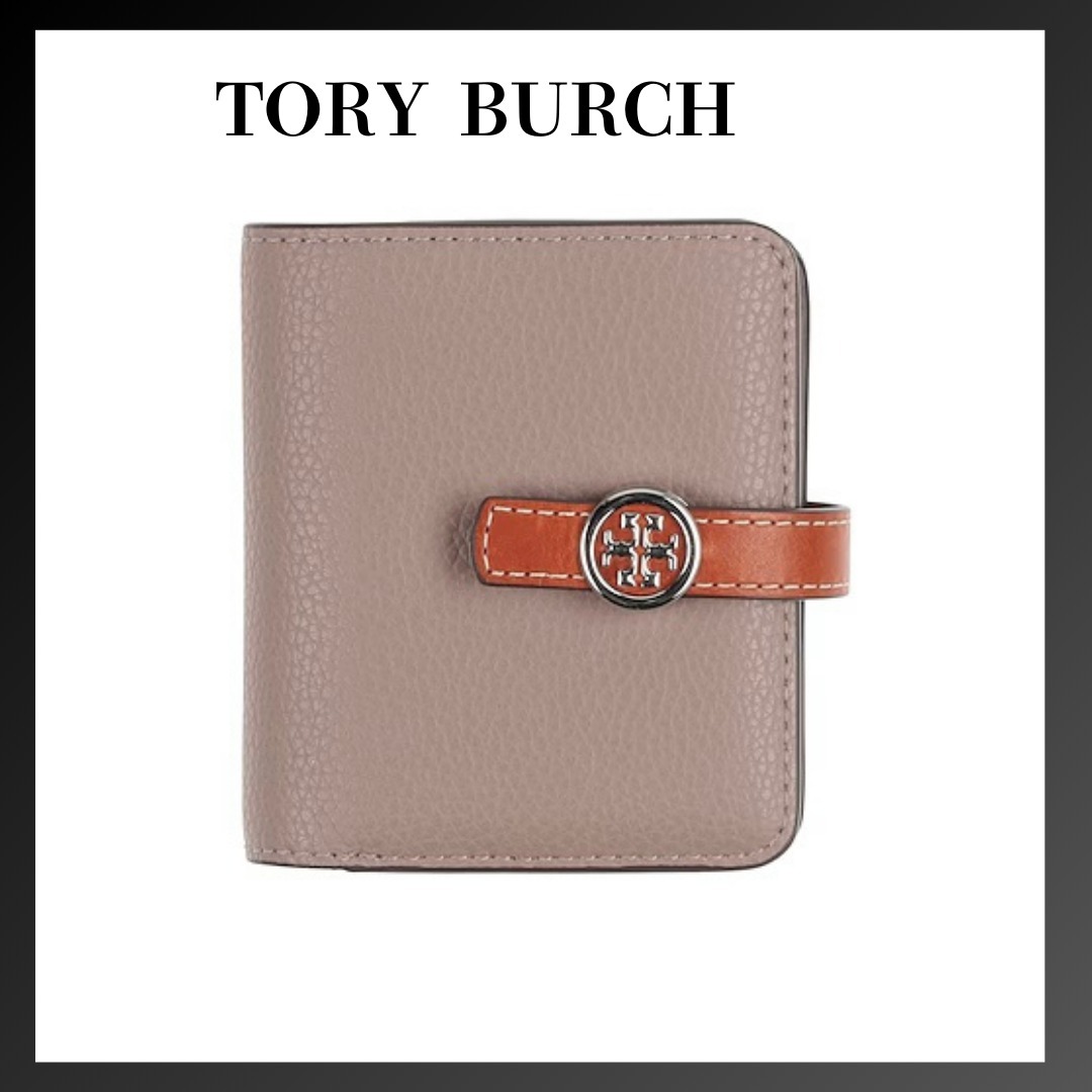 ＊TORY BURCH＊ トリーバーチ バイカラー レザー 折りたたみ財布