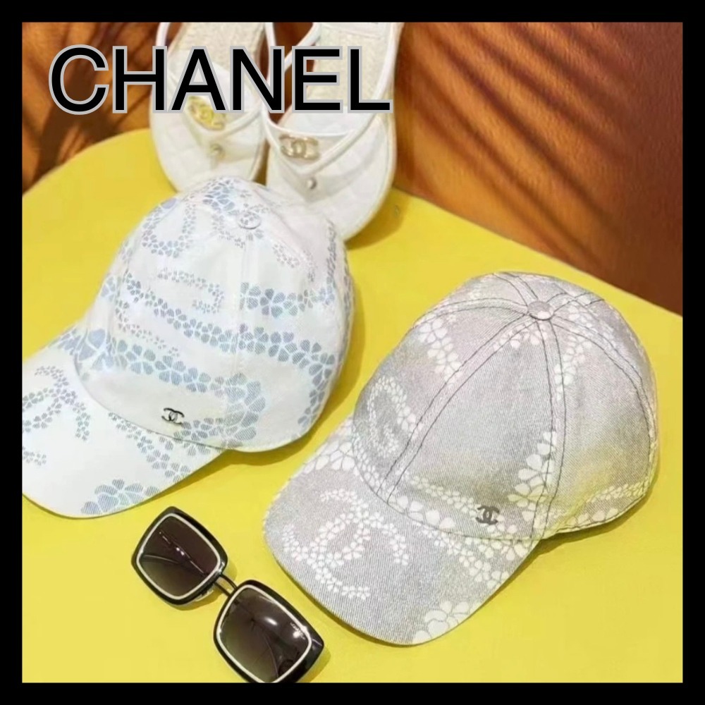 【花柄が可愛い♪】CHANEL ココビーチキャップ