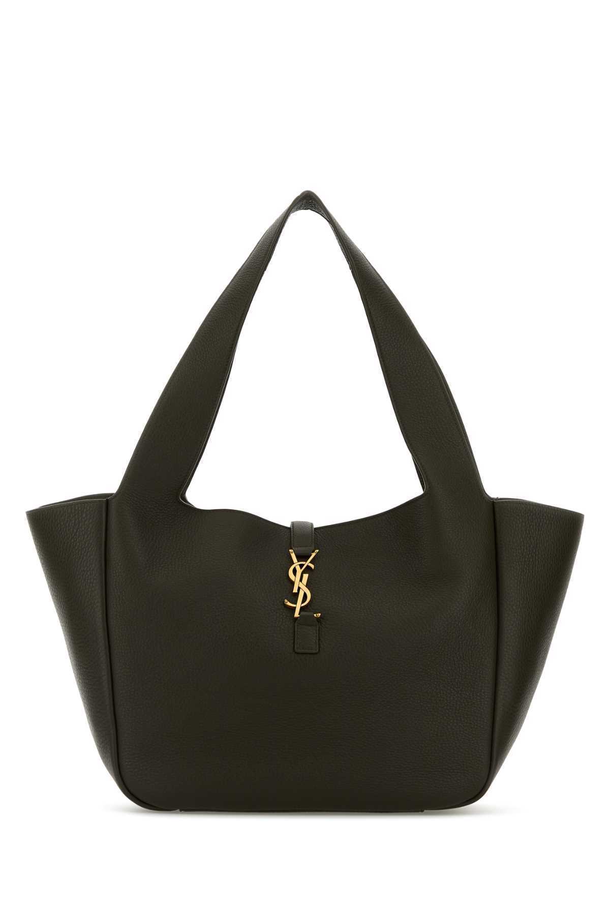 【関税&送料込】Saint Laurent Dark Green Leather Le 5 A 7 Be