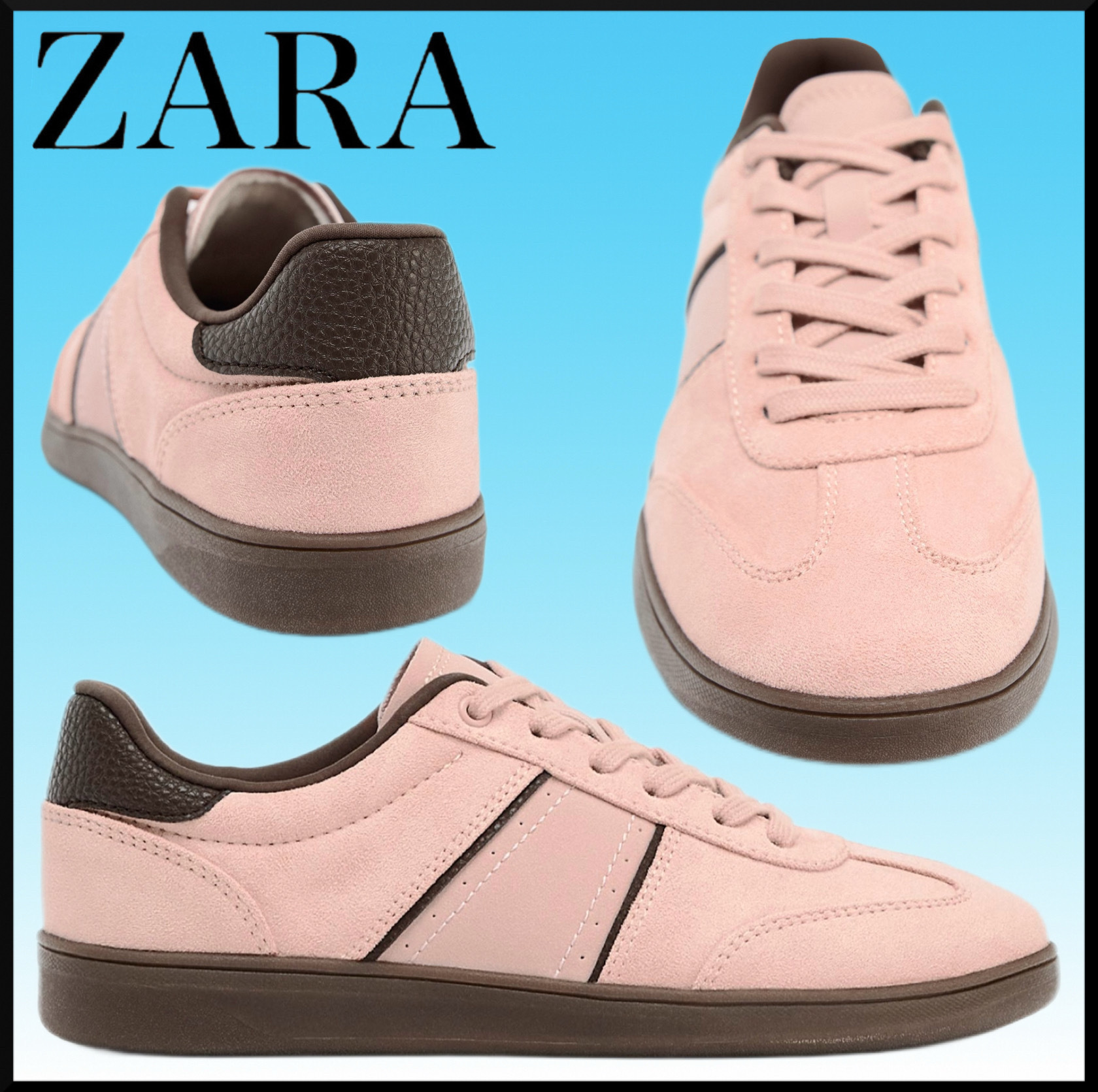 人気★ZARA スニーカー★コントラストカラー シンプル おしゃれ