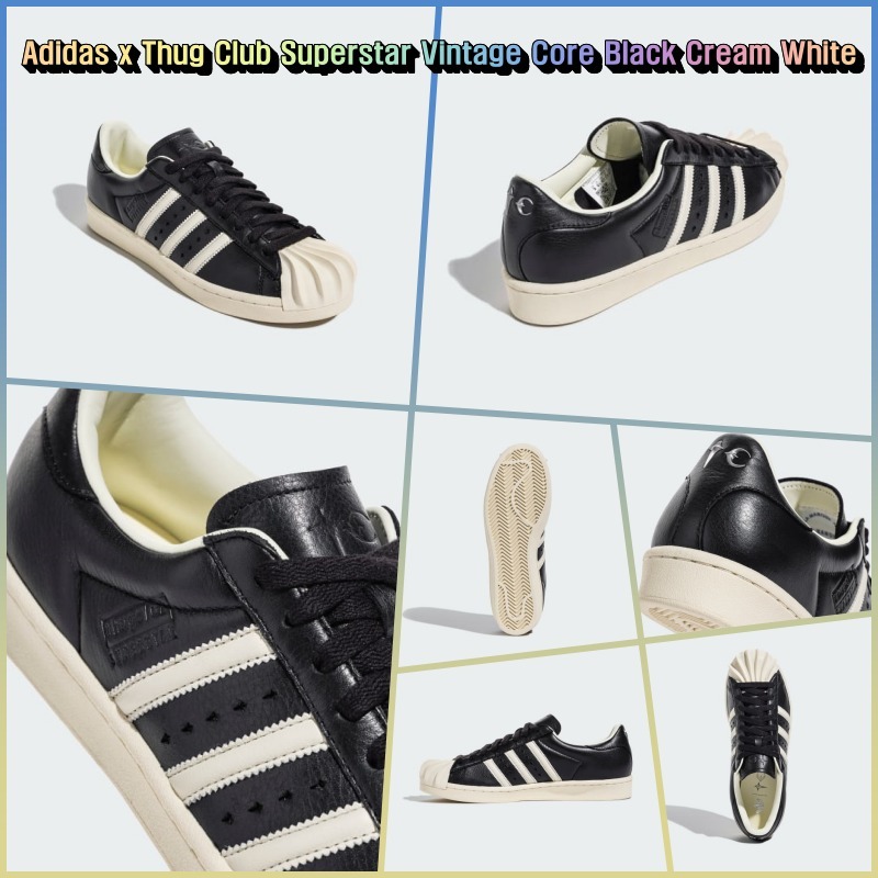 ★Adidas x Thug Club★Superstar Vintage★Core Black