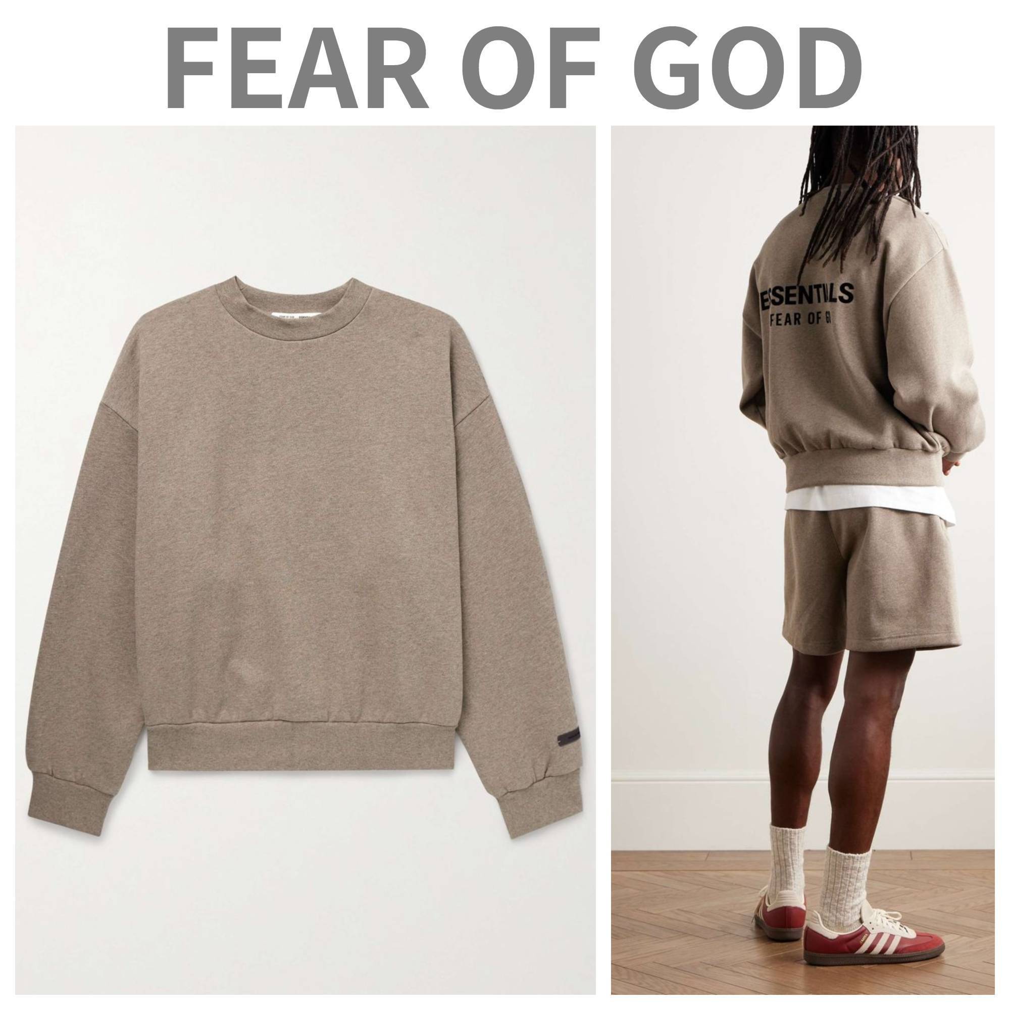 FEAR OF GOD/ロゴアップリケ スウェットシャツ ブラウン