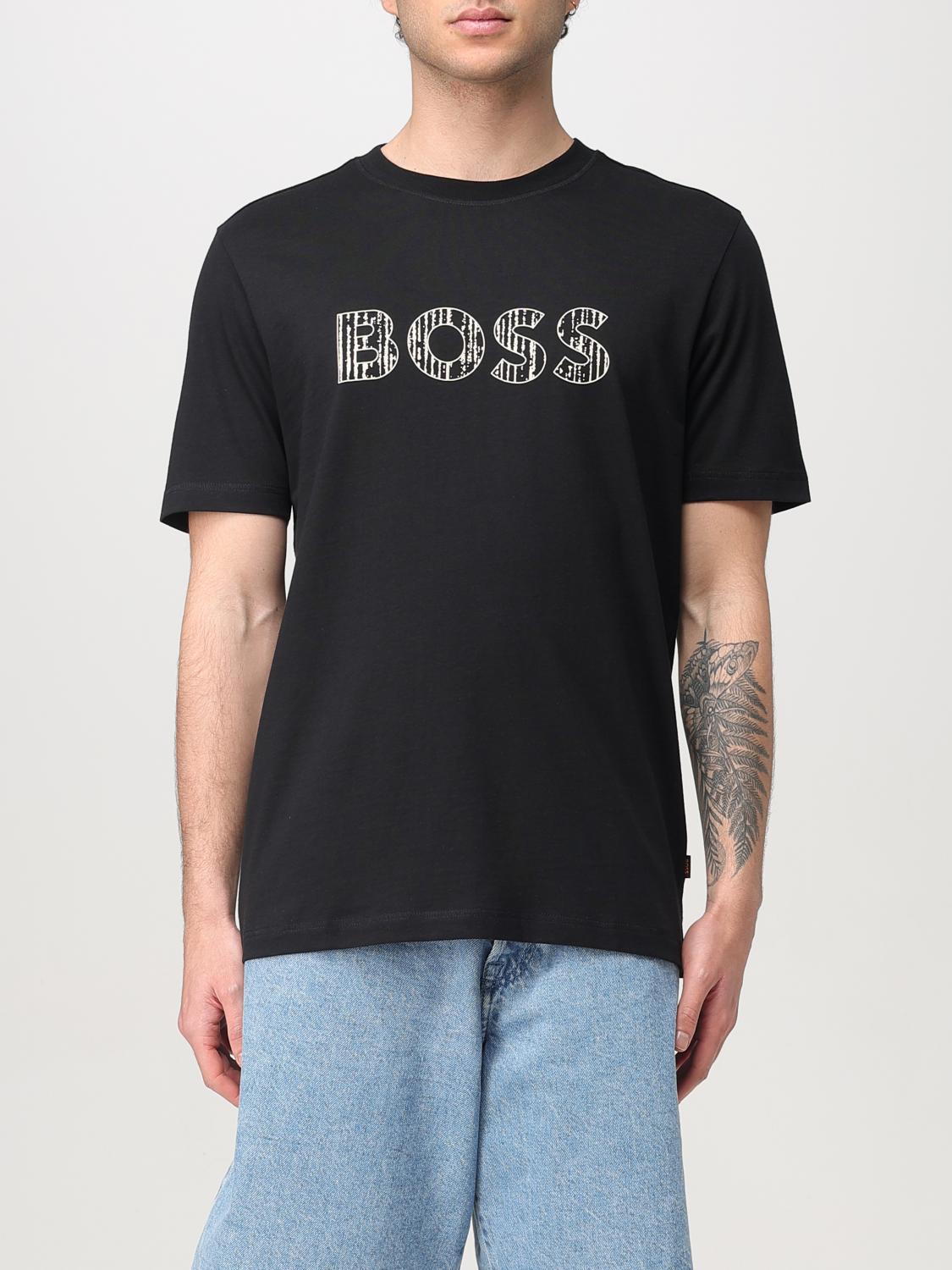 Tシャツ・カットソー BOSS Men T-shirt Black 50534923 001