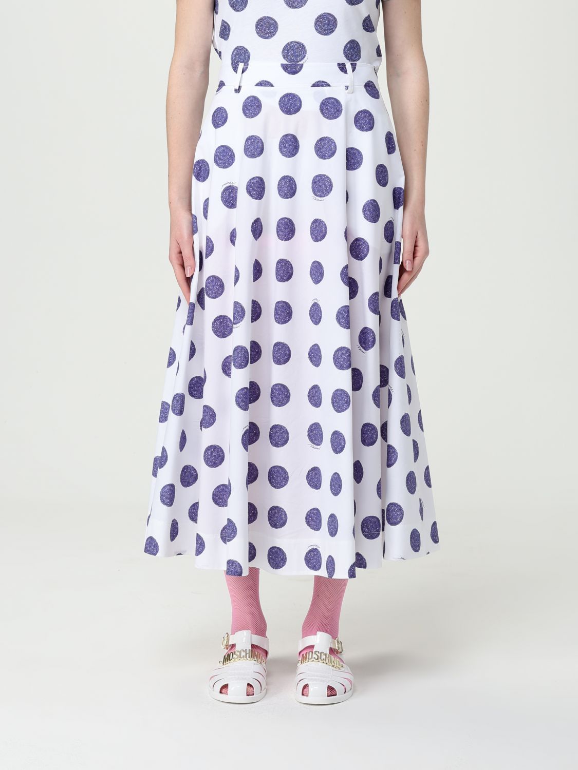 スカート MOSCHINO COUTURE Woman Skirt White 01380450 1002