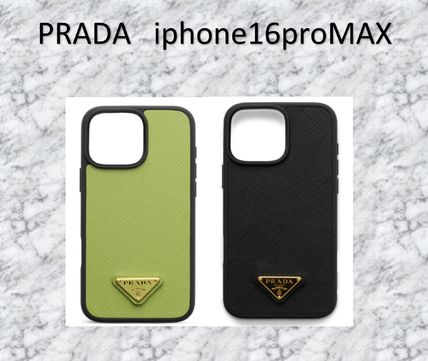 送料関税込 Prada サフィアーノレザー iPhone 16 ProMAX ケース