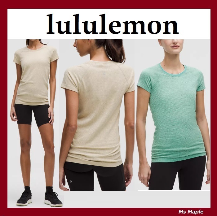 やさしい色合い☆ヒップ丈【lululemon】Swiftly Tech 半袖シャツ