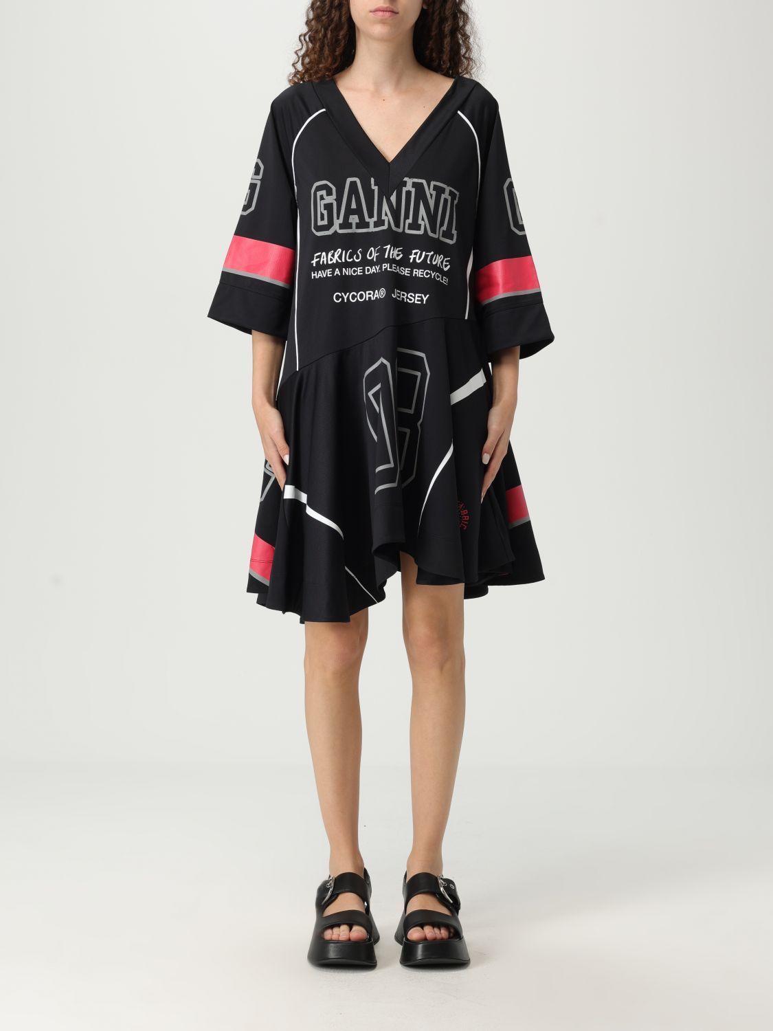 ワンピース GANNI Woman Dress Black T4295 99