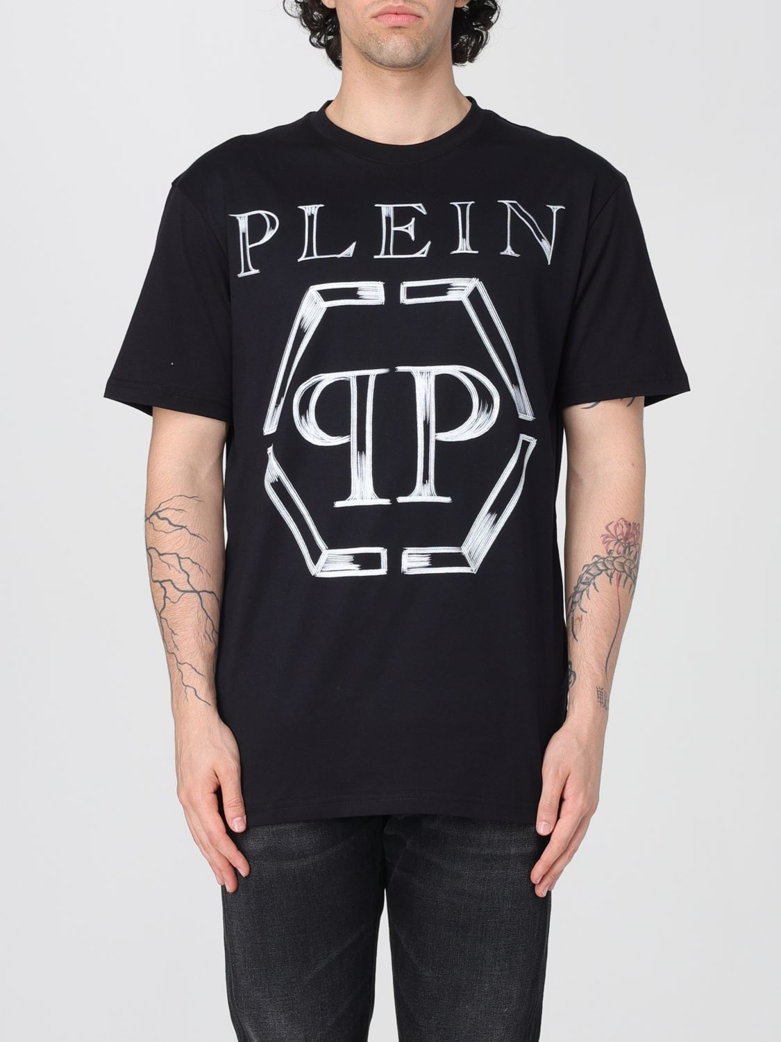 Tシャツ・カットソー PHILIPP PLEIN Men T-shirt White PAECMTK8120PJY002N 0201