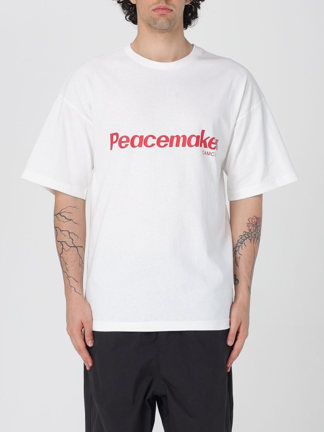 Tシャツ・カットソー OAMC Men T-shirt White PCM1OT02GJE002002 WHT