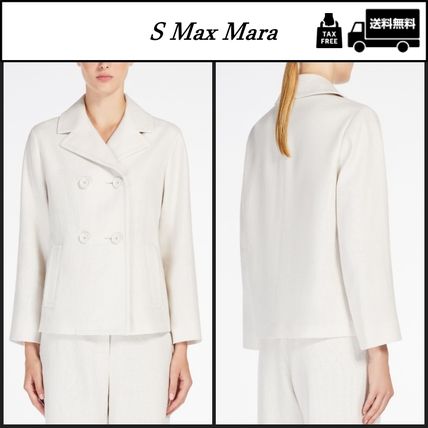 25SS S MAX MARA Dernaリネン混ジャケット リネン S Max Mara(エス マックスマーラ) ジャケット(レディース