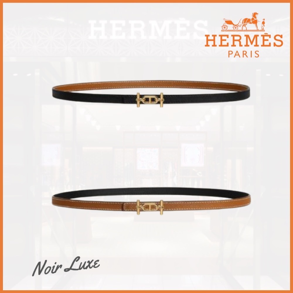 【選べる♪】HERMES リバーシブルレザーベルト《アンクル》 13MM