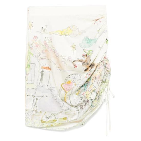 ミニスカート ALEMAIS Women Mini Skirts 5168S CREAM Beige