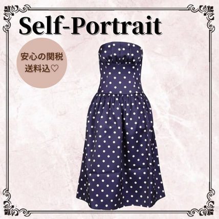 【再入荷！】 ネイビー（紺）系 SELF PORTRAIT(セルフ・ポートレイト ワンピース