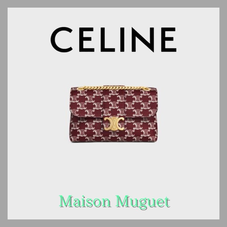 【直営】CELINE ヴィクトワール トリオンフキャンバス ツートン