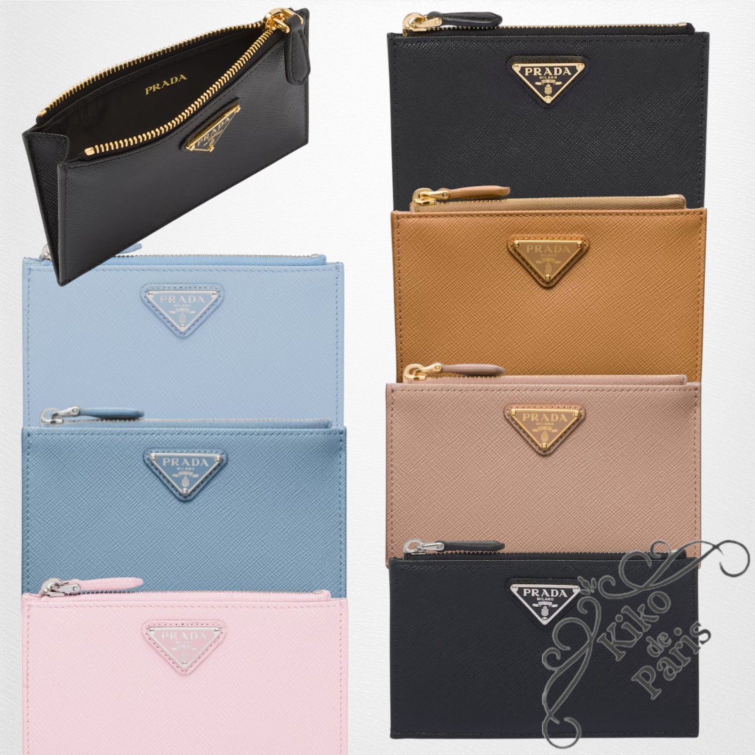 PRADA サフィアーノトライアングルロゴ カードケース