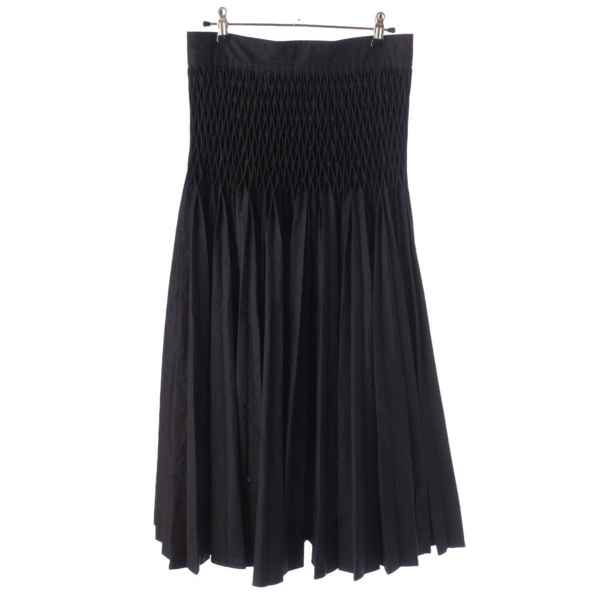 Christian Dior 23SS コットンギャバジン プリーツ ミディスカ