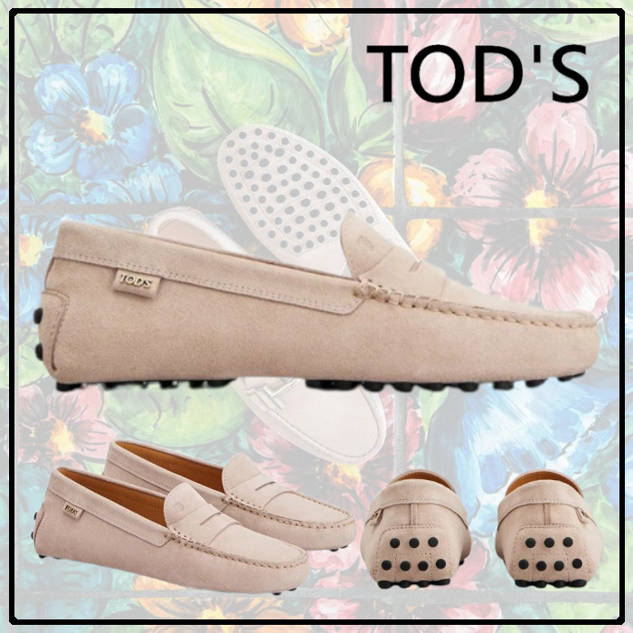 TOD'S◆直営買付 ゴンミーニ スエード ヴァンプローファー