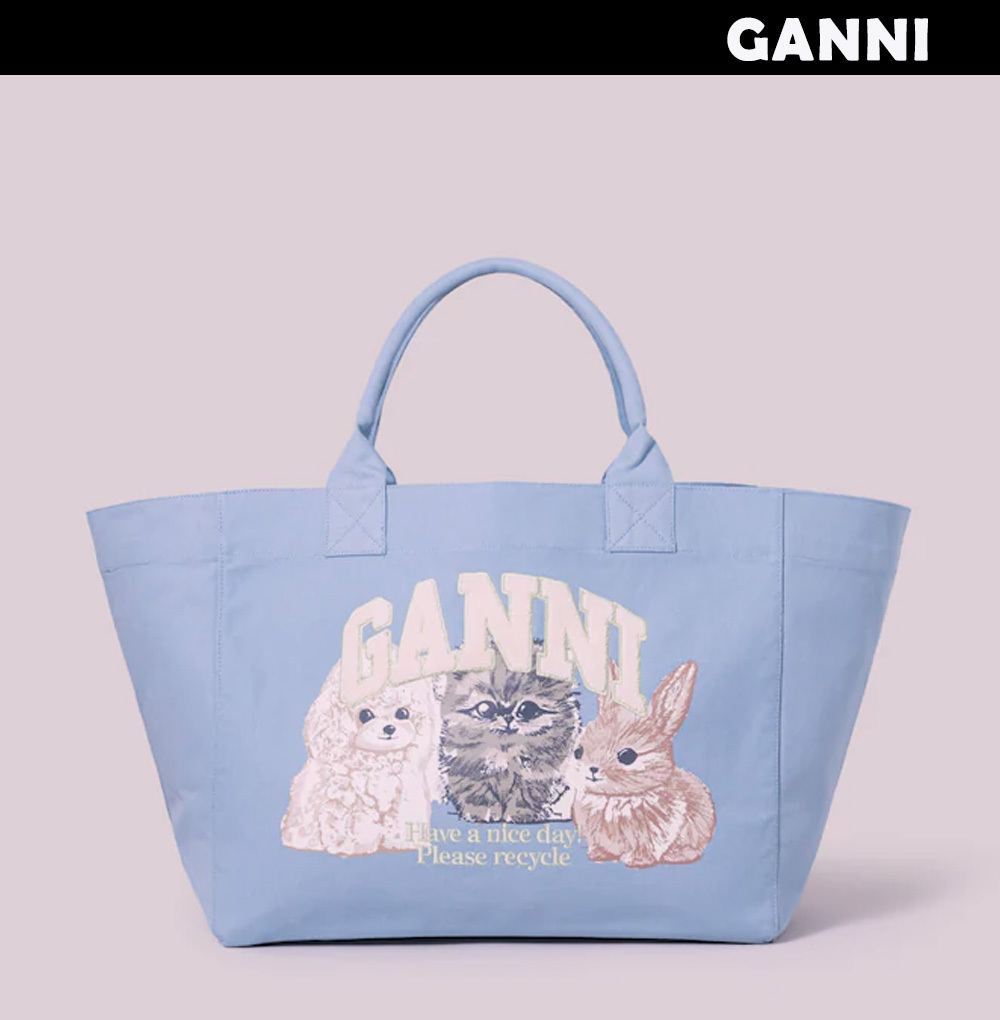 Ganni ◆ Shopper XXL Pocket Animal Print 【 残りわずか】