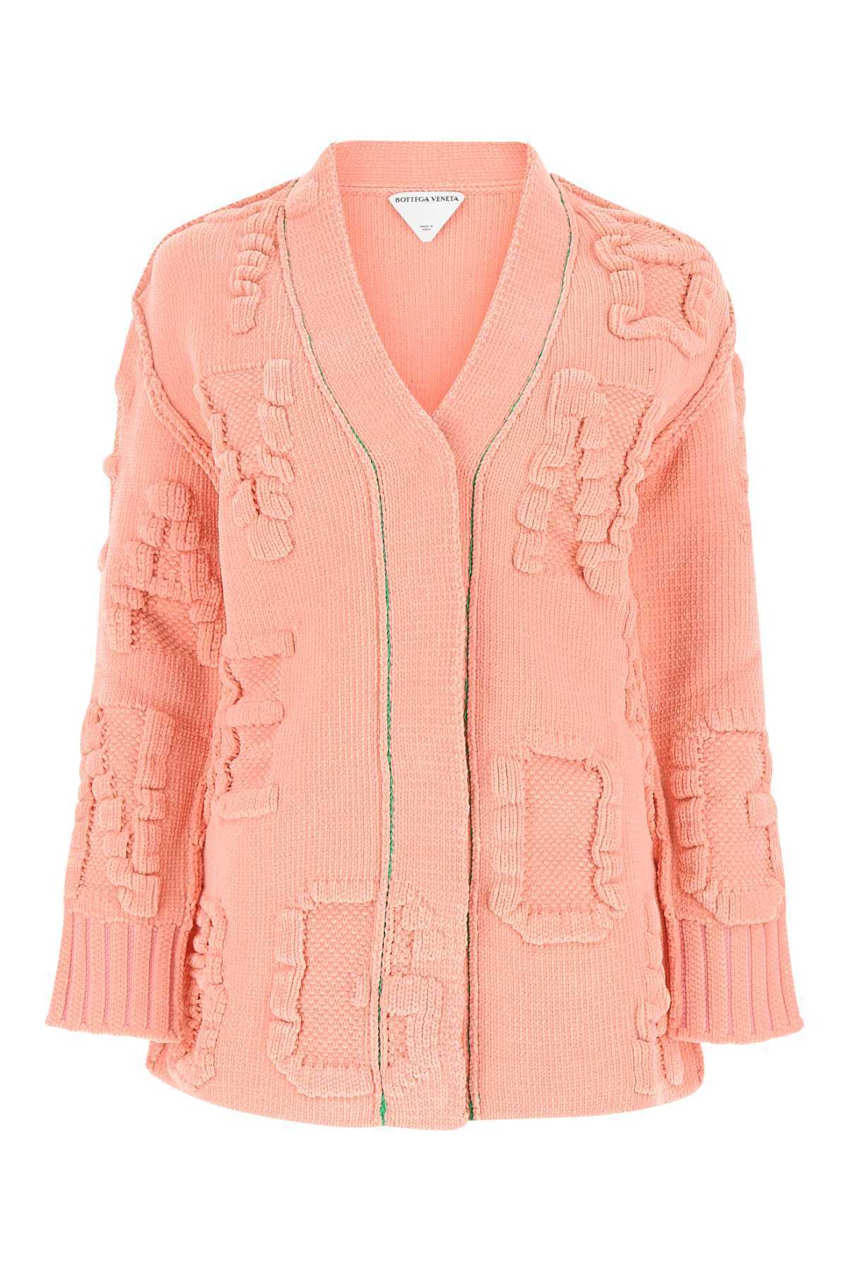 【送料&関税込】Bottega Veneta Pink Chenille Cardigan