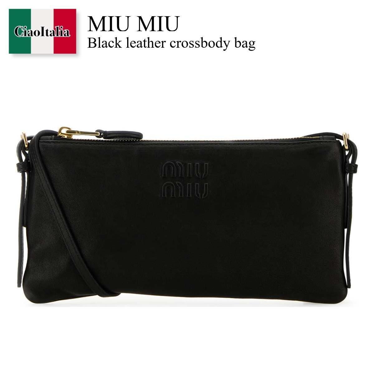 ショルダーバッグ・ポシェット Miu Miu Black Leather Crossbody Bag