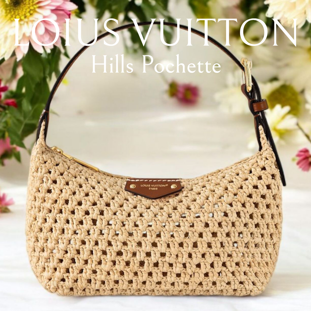 新作*LV*ポシェットヒルズ ラフィアショルダーバッグ M14304