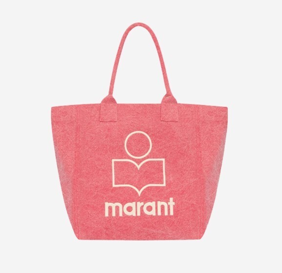 【ISABEL MARANT】Small Yenky Logo Tote Bag Berry - 25SS