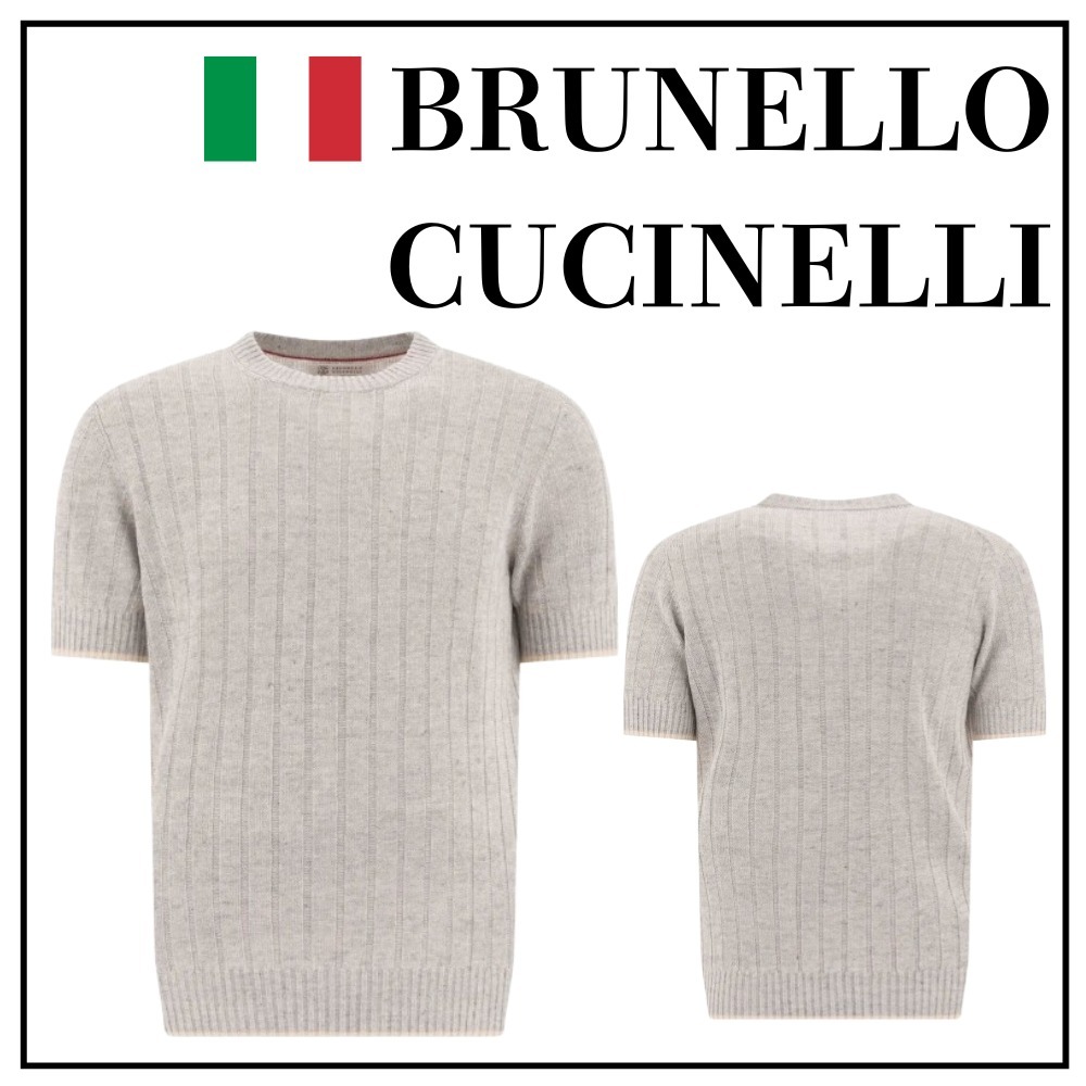 ★送料関税込★【BRUNELLO CUCINELLI】ニットTシャツ