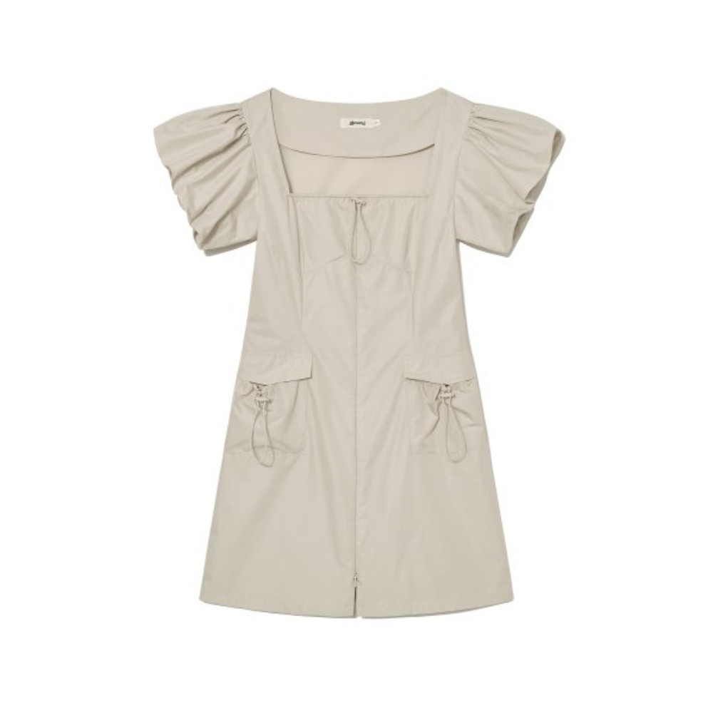 ★GLOWNY★ DETROIT PUFF DRESS SAND GY23BOP012