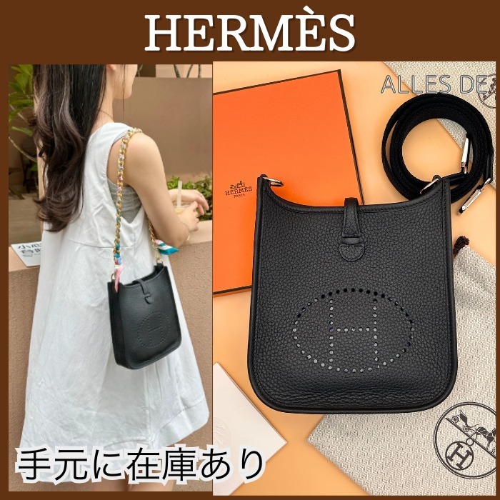 【超希少バッグ！】HERMES エヴリン 16 TPM ノワール ミニエヴ