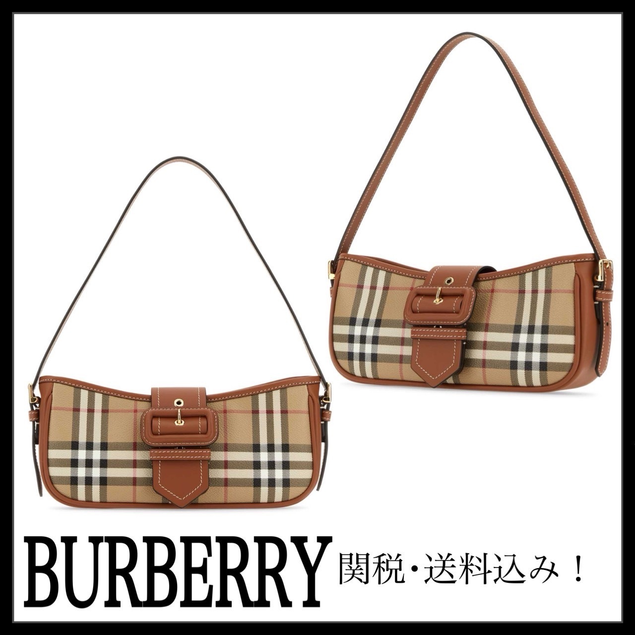 ＊Burberry＊ プリントキャンバススリングショルダーバッグ