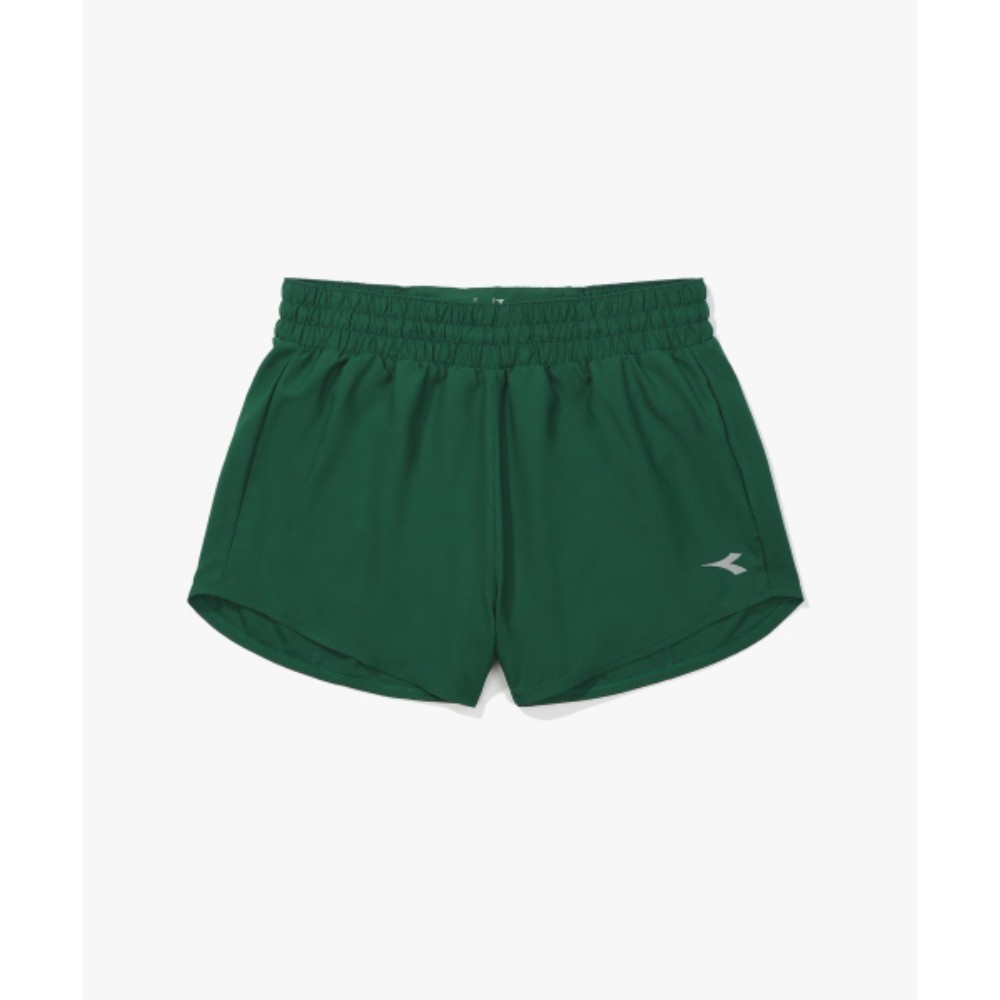 ★DIADORA★ Summer Running 3 Inch Shorts Women GREEN D5222RH