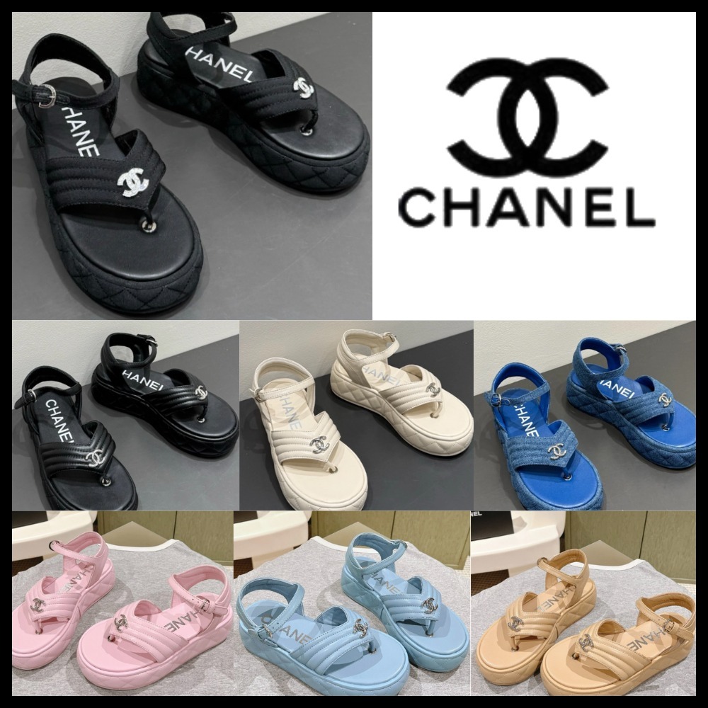 【大人気♡】 CHANEL クッションソールトング サンダル
