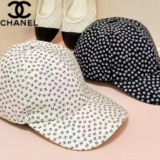《ロゴがいっぱい☆》CHANEL ココビーチ キャップ 帽子