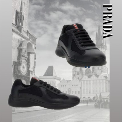 【PRADA】NEW AMERICAS CUP SNEAKERS ブラック