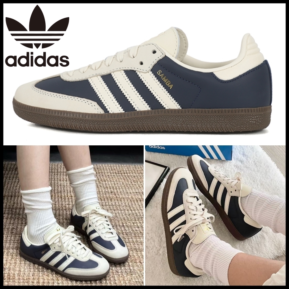 【ADIDAS】W Originals Samba OG Night Indigo Cream White☆