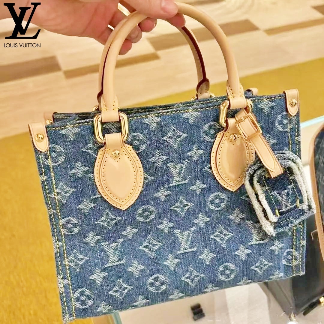《可愛い2way》Louis Vuitton オンザゴー PM デニム