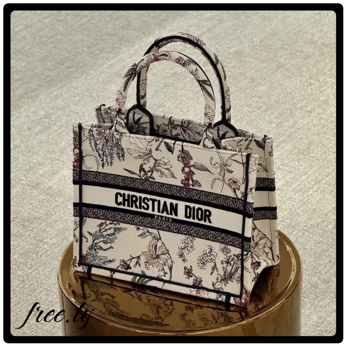 【華やぎを添えるフローラルタッチ♡】DIOR トートバッグ