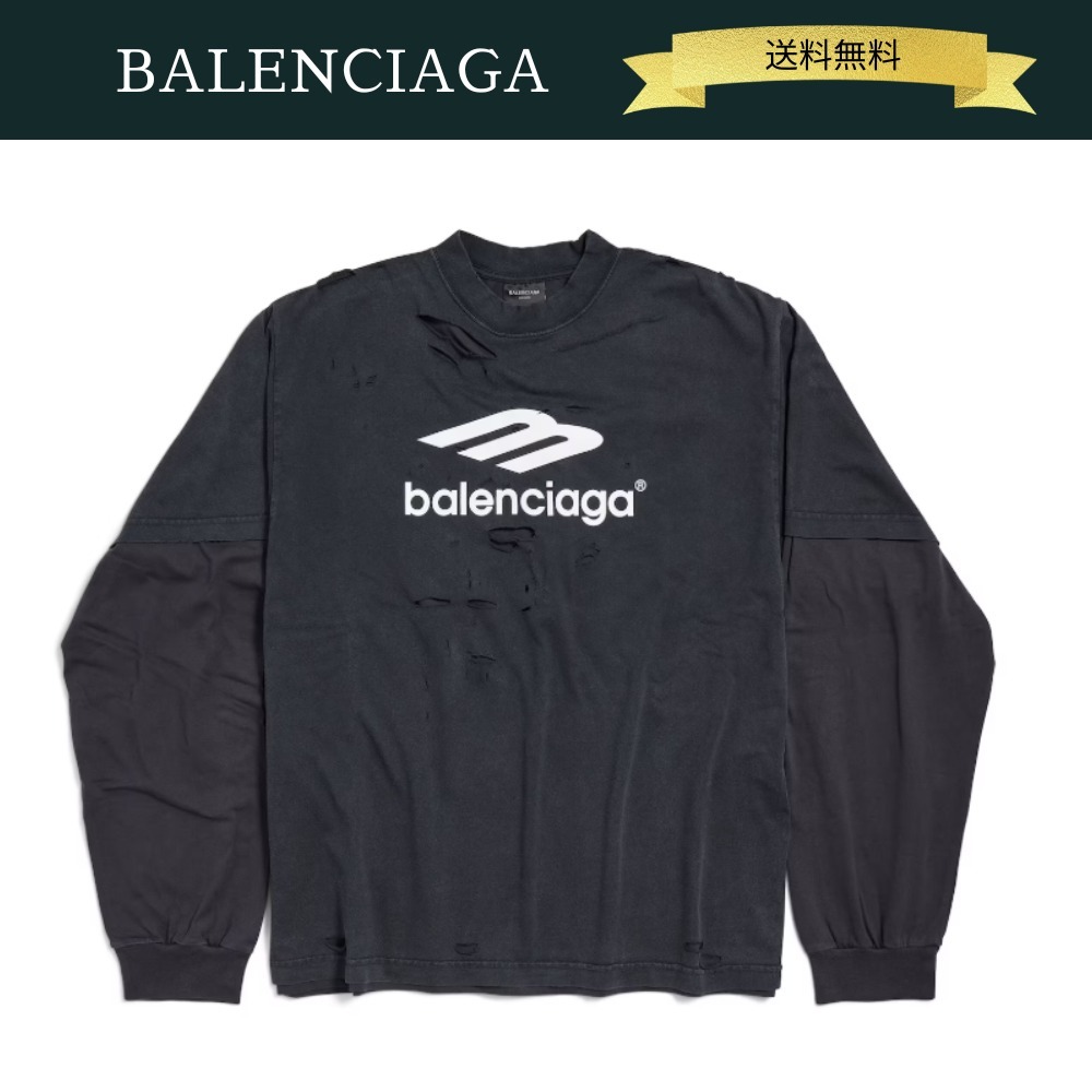 BALENCIAGA 3B スポーツ アイコン レイヤード Tシャツ 長袖