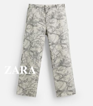 パンツ プリント ZARA(ザラ) - 海外通販のBUYMA