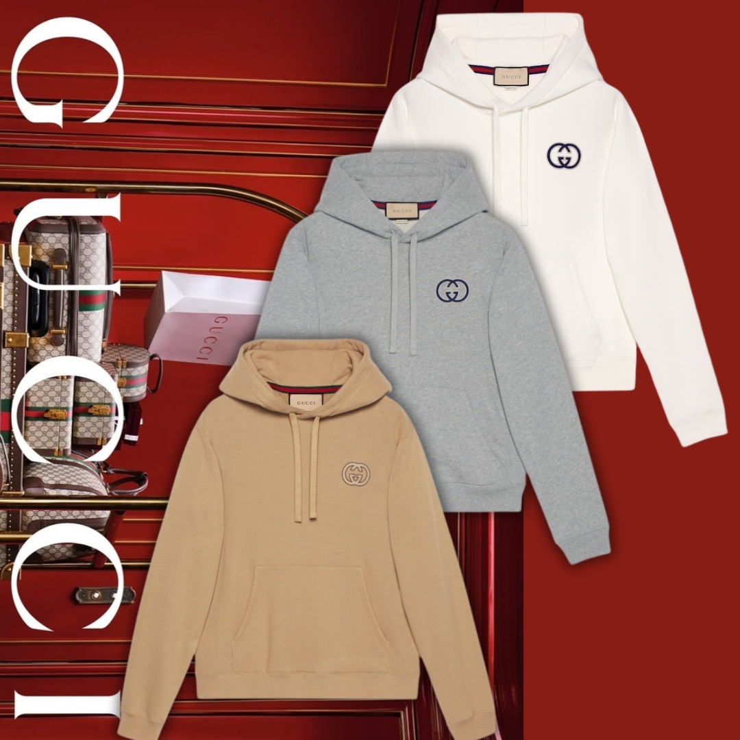 すぐ届く GUCCI ジャージー フーデッド スウェットシャツ