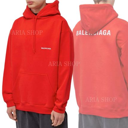 レッド（赤）系 BALENCIAGA(バレンシアガ) パーカー・フーディ