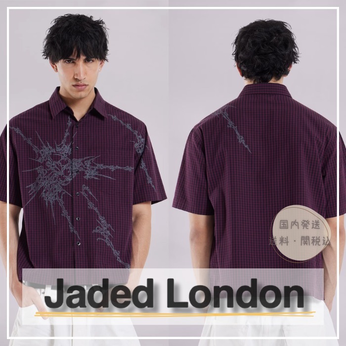 【JADED LONDON】Red Atom Checked Shirt