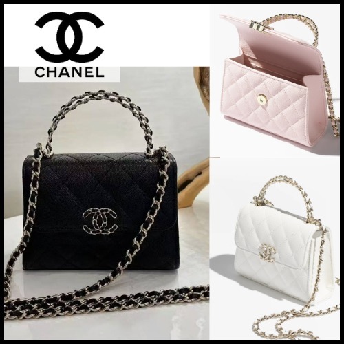 新作☆25S 国内発 大人可愛い CHANEL チェーンクラッチバッグ