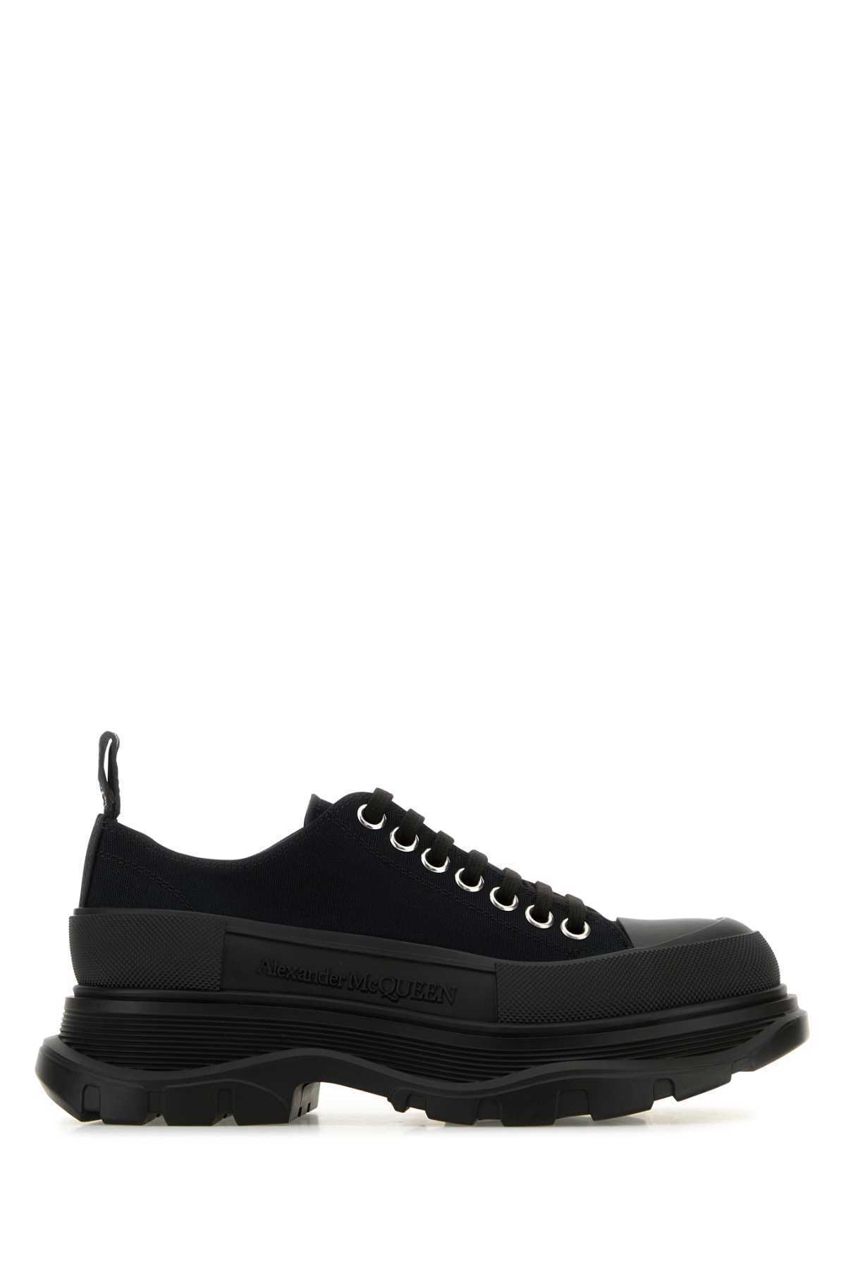 【関税&送料込】Alexander Mcqueen Black Canvas Tread Slick S
