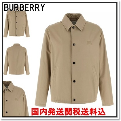 国内発 BURBERRY コットンギャバジンボタン長袖ジャケット