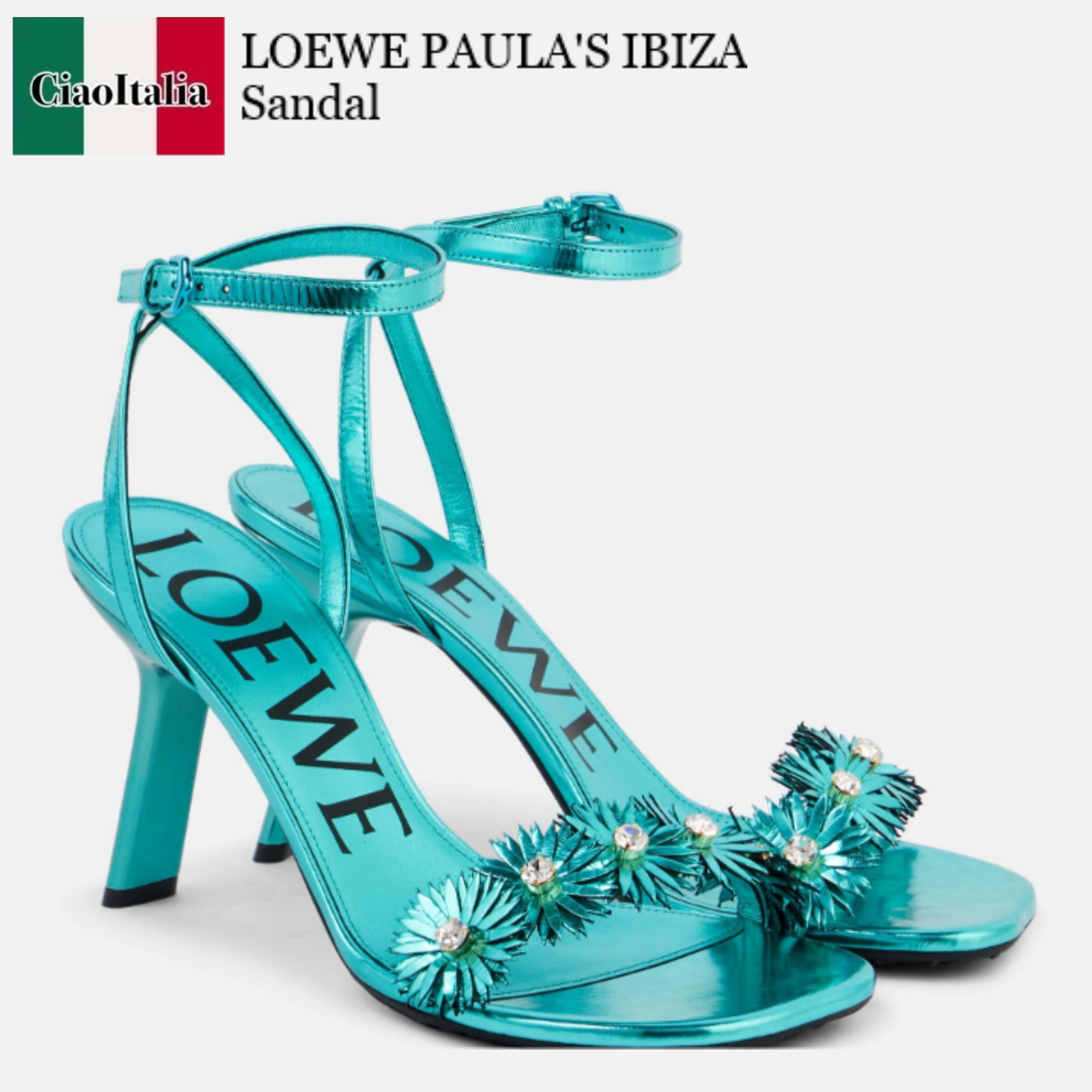 サンダル・ミュール Loewe Paula'S Ibiza Sandalo Petal Flower