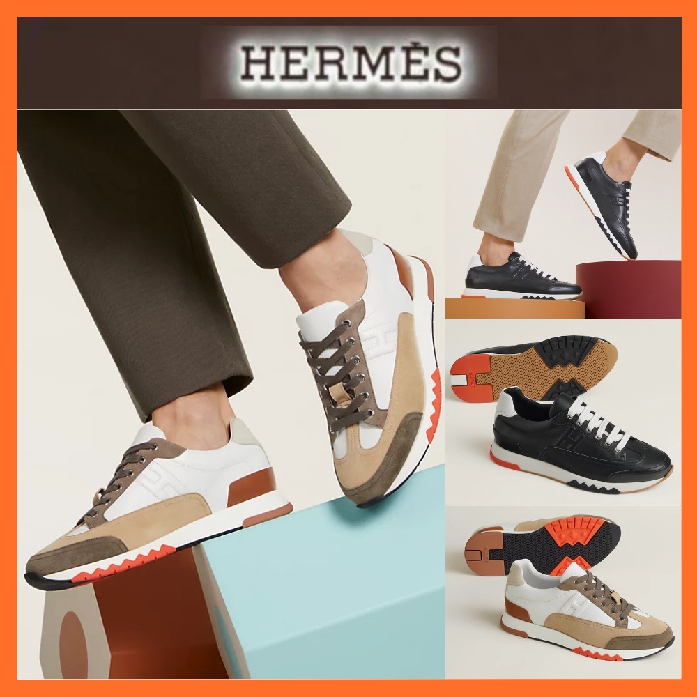 さり気ないHディティール【HERMES】《トレイル》スニーカー