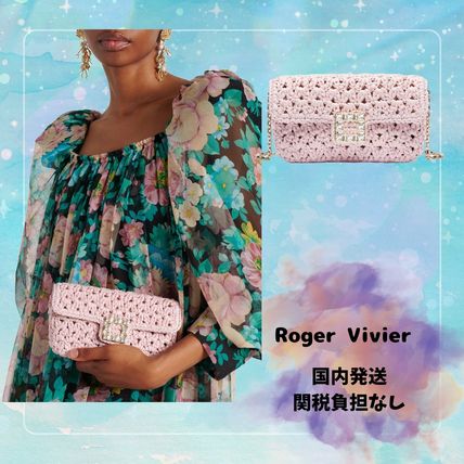 一目惚れ級【Roger Vivier】ラフィア クラッチバッグ ラフィア Roger Vivier(ロジェ・ヴィヴィエ) クラッチバッグ