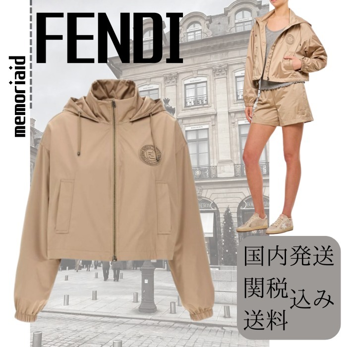 【可愛く着る♪】FENDI テクニカルシルク ウィンドブレーカー