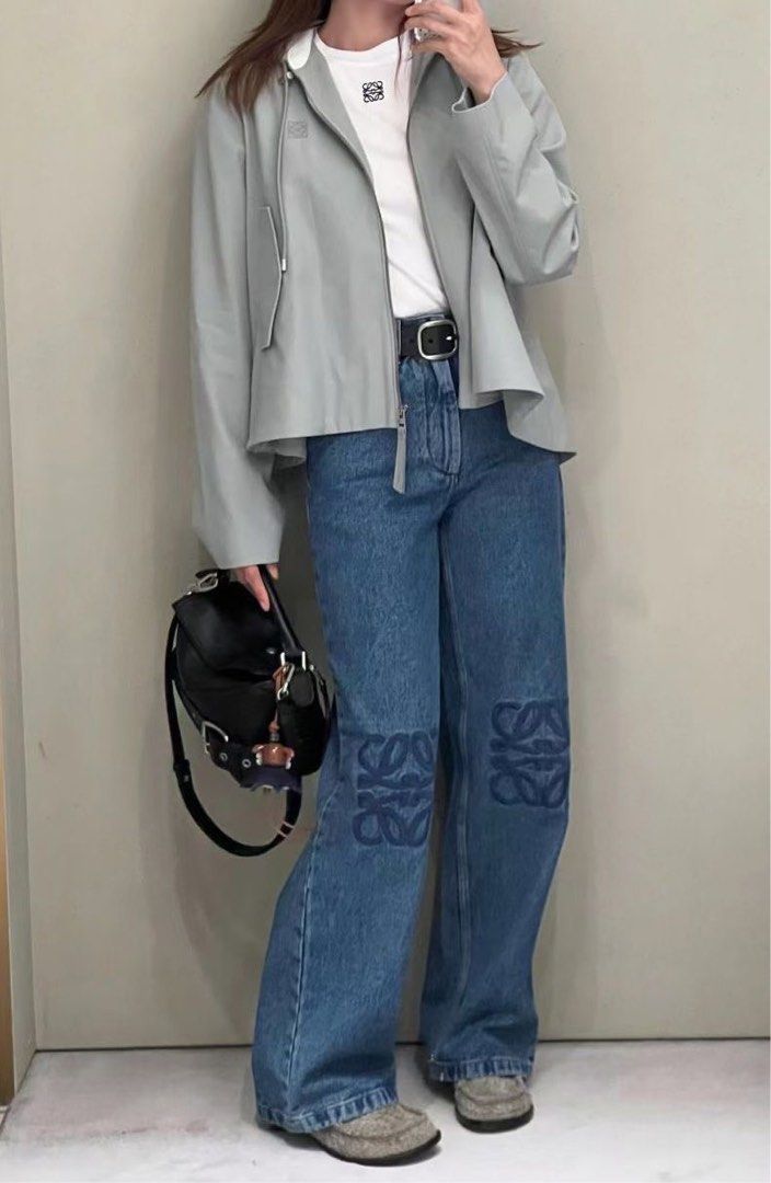 新作★即納【LOEWE】アナグラム バギー ジーンズ（デニム）